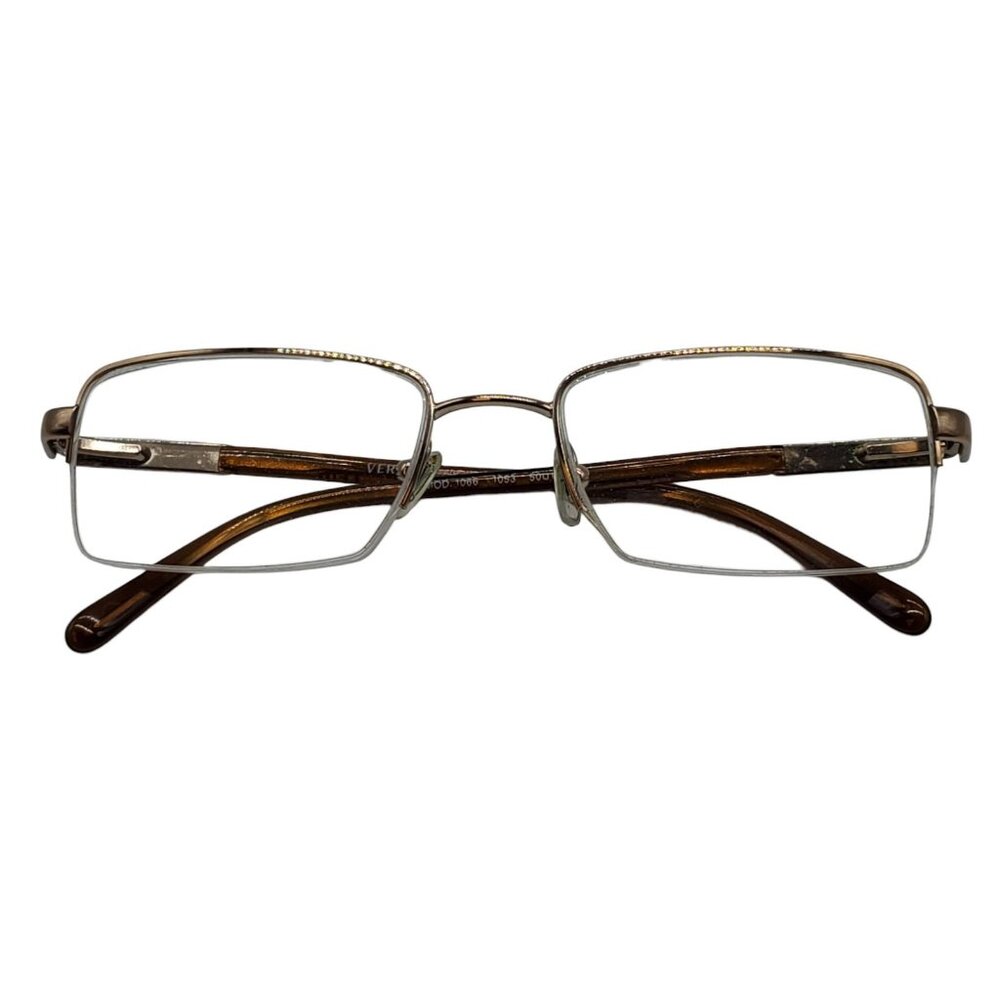VERSACE Italy Eyeglasses Frames 50 -18 /135 Womens Gold Metal Frame Model 1066
